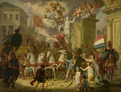 Allegory of the Triumphal Procession of the Prince of Orange, later King William II, as the Hero of Waterloo, 1815