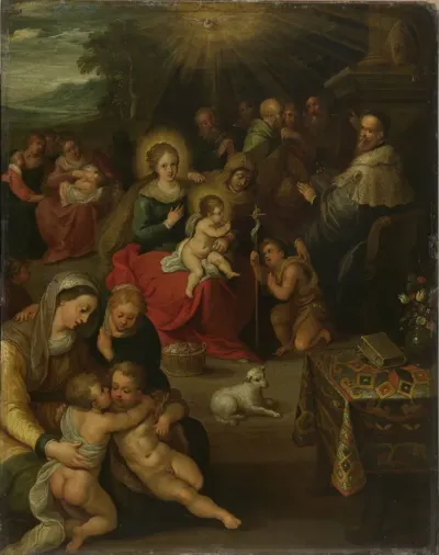 Allegory on the Christ child as the lamb of God