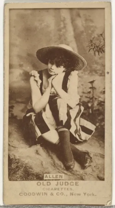Allen, from the Actors and Actresses series (N171) for Old Judge Cigarettes