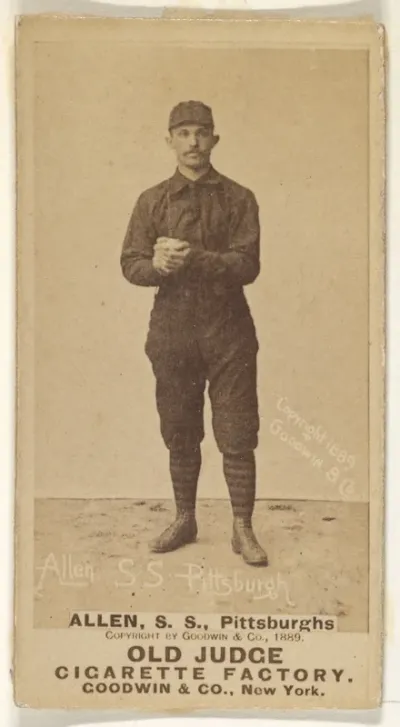 Allen, Shortstop, Pittsburgh, from the Old Judge series (N172) for Old Judge Cigarettes
