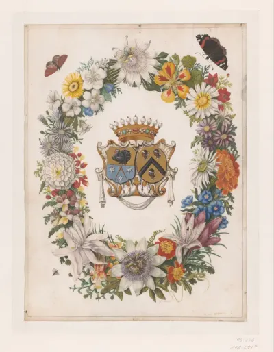 Alliance Coat of Arms of Cornelis Calkoen and Maria van der Merct