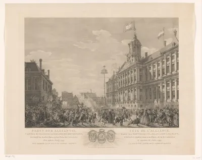 Alliantiefeest op de Dam, 1795