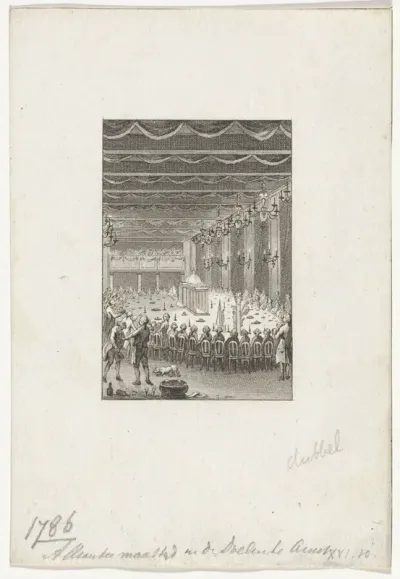 Alliantiemaaltijd te Amsterdam, 1786