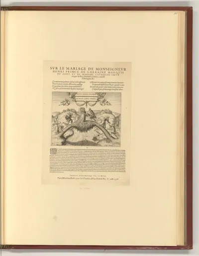 Allogerie auf die Hochzeit von Henri I. de Lorraine und Catherine de Clèves