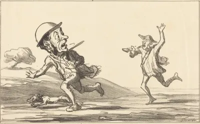 Allons bon!... il parait... chasse réservée