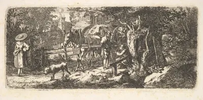 Alms given by a cart driver