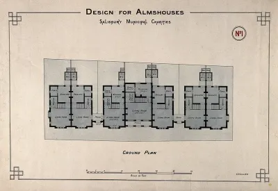 Almshouse, Salisbury: floor plan