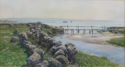 Along the coast.