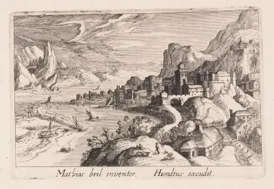 Alpine River Valley, from Topographia Variarum Regionum