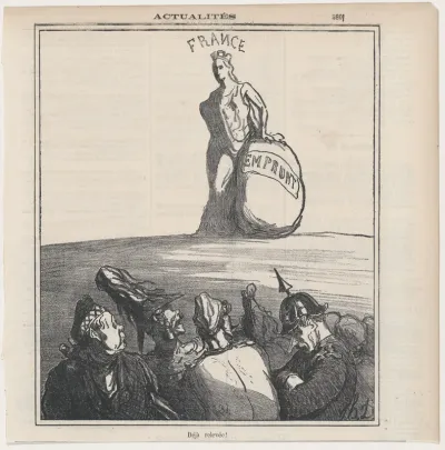 Already on her feet again!, from "News of the day"