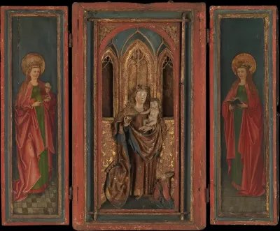 Altar Shrine with Madonna and Child with Donor