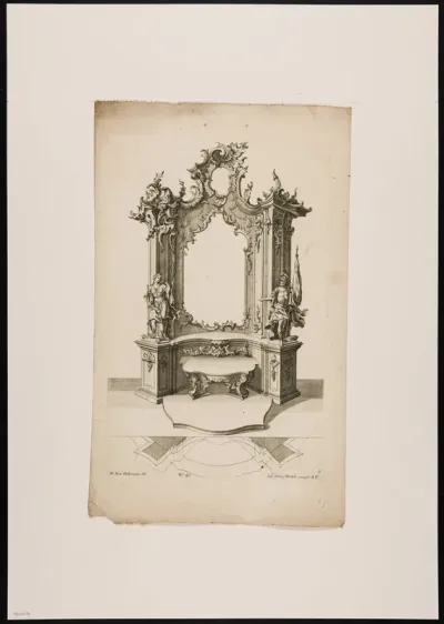Altar with two saints and rocailles