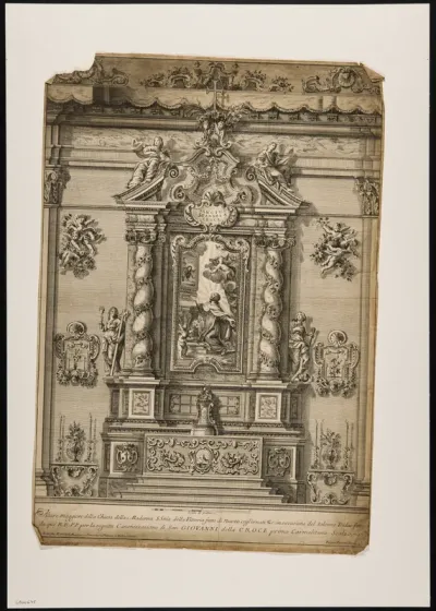 Altare maggiore della chiesa della Madonna [...] della Vittoria
