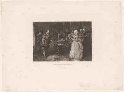 Alva bezoekt de landvoogdes Margaretha van Parma, 1567