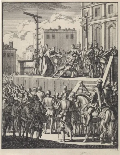 Álvaro de Luna y Jarana, condestable van Castilië, wordt met een mes het hoofd afgesneden, 1453