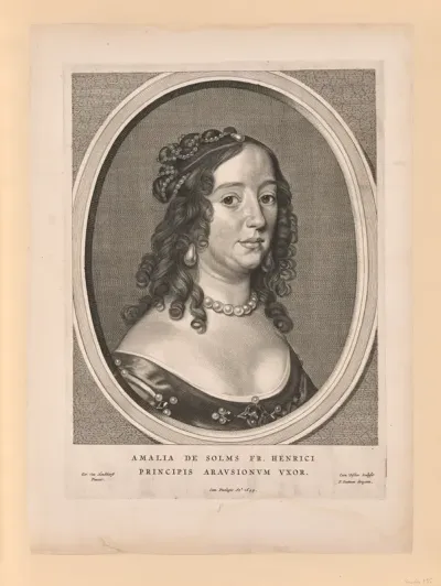 Amalia van Solms, wife of Frederick Henry, from Nine Portraits
