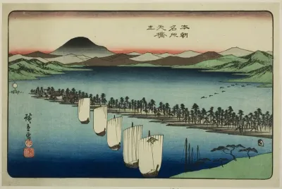 Amanohashidate, from the series "Famous Places of Japan (Honcho meisho)"