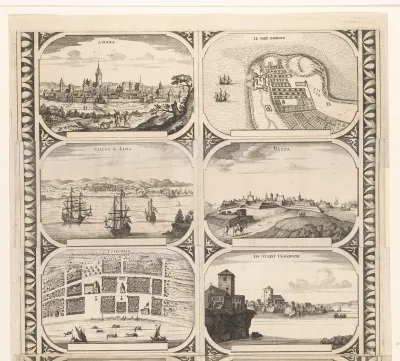 Amara / Callao de Lima / Tutecorin /  Le Fort Davphin / Malta / De Stadt Cananoor
