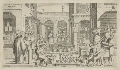 Ambachtslieden in Bologna