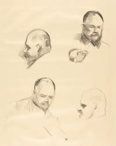 Ambroise Vollard, quatre esquisses (Ambroise Vollard, four sketches)
