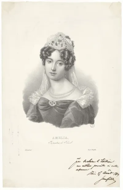 Amélia, imperatriz do Brazil. Fendrich, del. Imp. de Senefelder