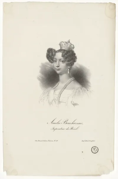 Amélie Beauharnais, Impératrice du Brésil. Imp. lith. de Senefelder