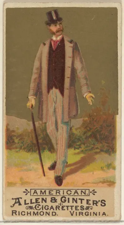 American, from the Natives in Costume series (N16) for Allen & Ginter Cigarettes Brands