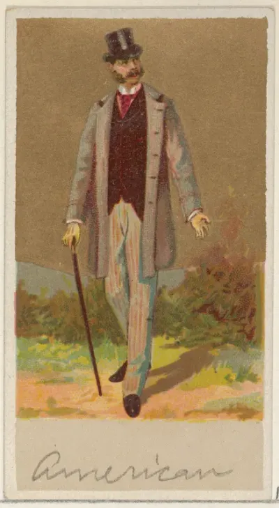 American, from the Natives in Costume series (N16), Teofani Issue, for Allen & Ginter Cigarettes Brands