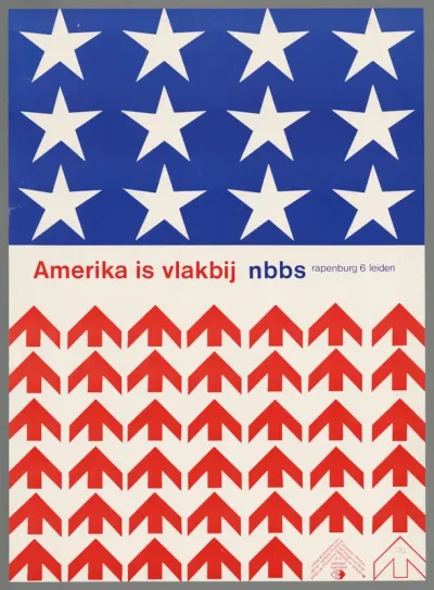 Amerika is vlakbij. nbbs, Rapenburg 6, Leiden