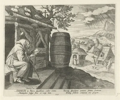 Ammonius de Grote als kluizenaar