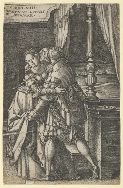 Amnon Violating Tamar, from "The Story of Amnon and Tamar"