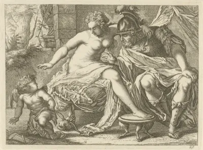 Amor bij Venus en Mars