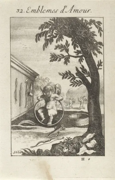 Amor buigt een stuk hout