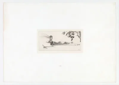 Amor (Cupid) from Ein Handschuh (A Glove). Cyclus von zehn Compositionen radirt. Rad. Opus VI, Plate X. First edition