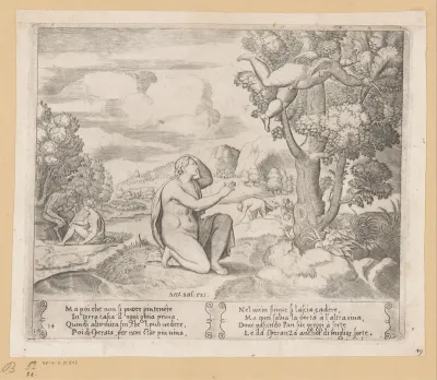 Amor vlucht voor Psyche