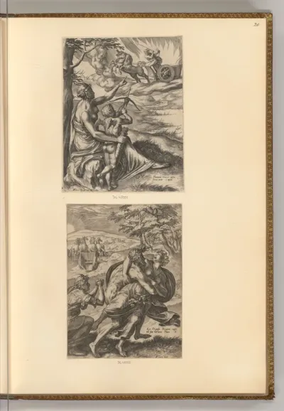 Amor ziehlt auf Plutos Herz; Raub der Proserpina