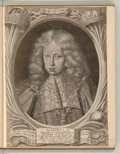 Amore et Timore, Porträt Joseph I. als Kind