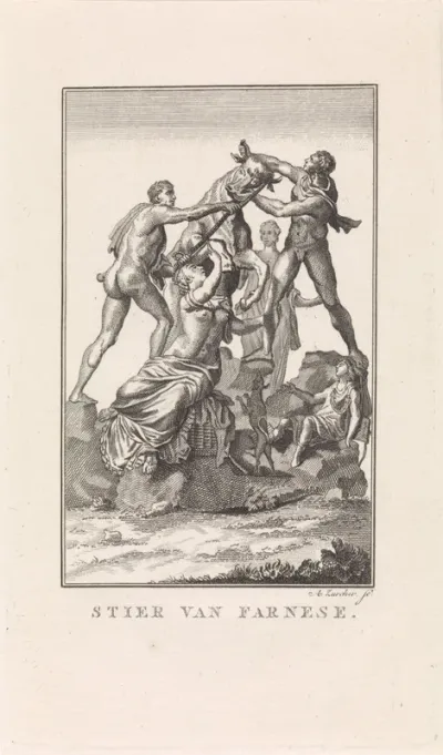Amphion en Zethus binden Dirce aan de stier