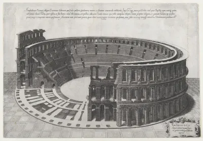 Amphitheater at Verona, from "Speculum Romanae Magnificentiae"