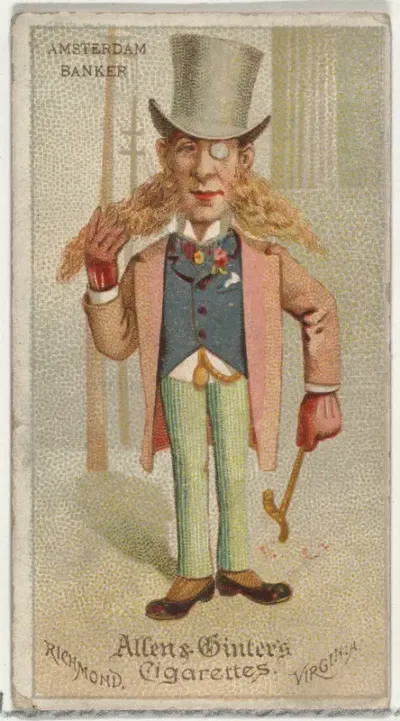 Amsterdam Banker, from World's Dudes series (N31) for Allen & Ginter Cigarettes