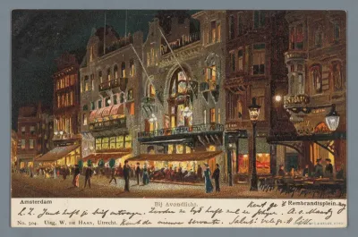 Amsterdam, Bij Avondlicht, Rembrandtsplein