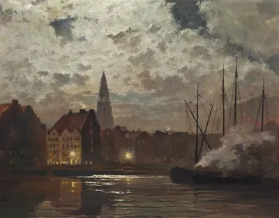 Amsterdam by moonlight.