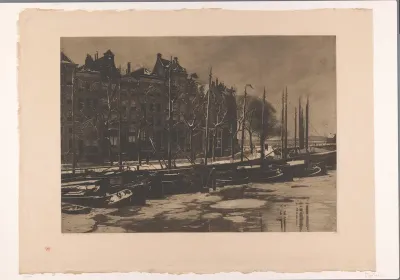 Amsterdam in de sneeuw
