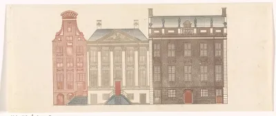 Amsterdamse grachtenhuizen aan de Herengracht 474-478
