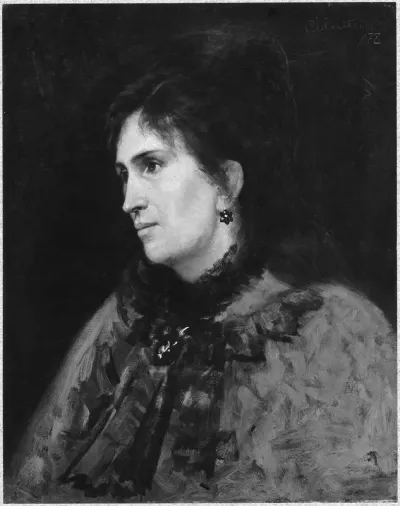 Amy Jaeder, 1843-1912, gift med friherre Gustav Cederström