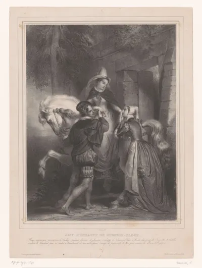 Amy Robsart ontsnapt uit Cumnor Place