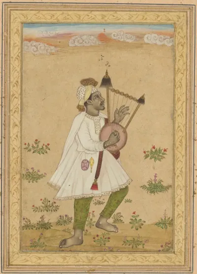An African lyre player