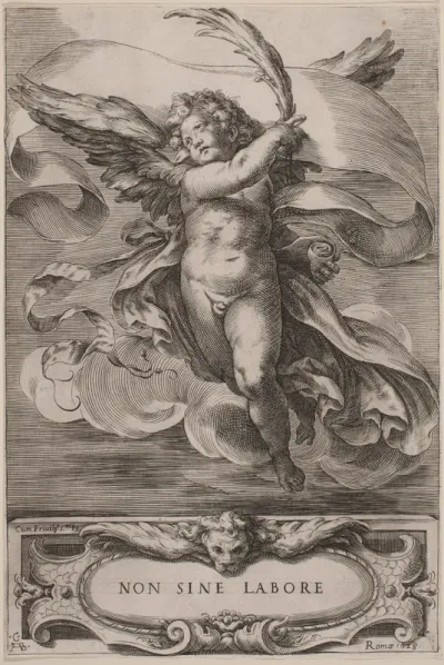 An Allegorical Figure: Non sine labore