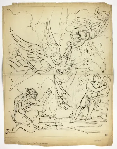 An Allegory of Birth (recto); Cupid and Psyche (verso)