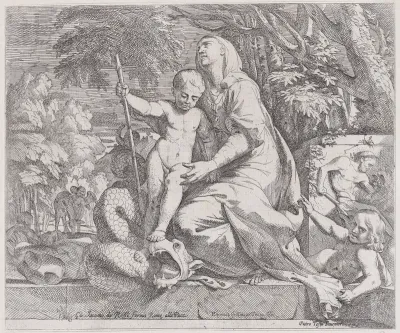 An allegory of the rest on the flight into egypt